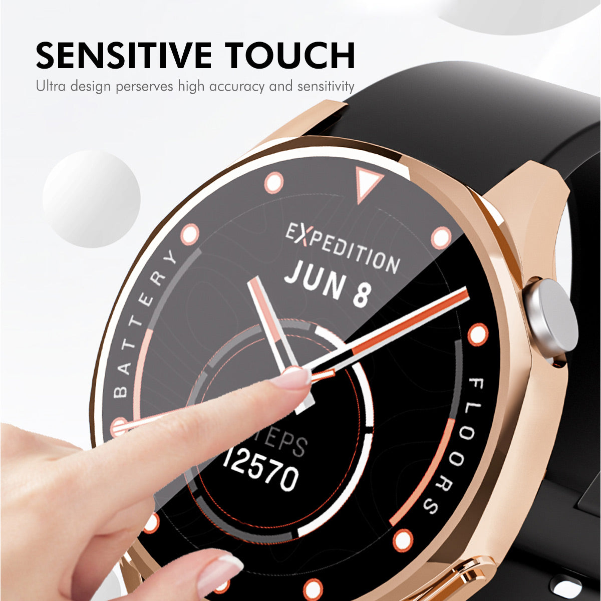 For Huawei Watch GT 5 41mm ENKAY Hat-Prince TPU Watch Case Electroplating Watch Cover with Screen Protector - Rose Gold