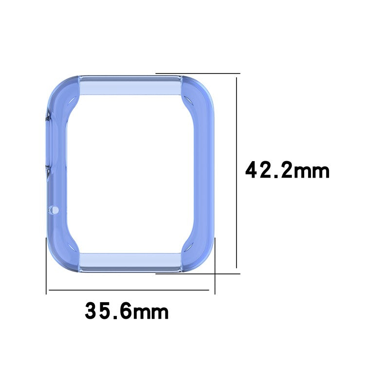 TPU Smart Watch Protective Half Coverage Cover for Xiaomi Mi Watch Lite/Redmi Watch - Blue