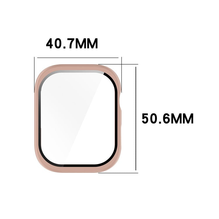 For Huawei Watch D2 Case Hard PC All Around Watch Cover with Tempered Glass Film - Black