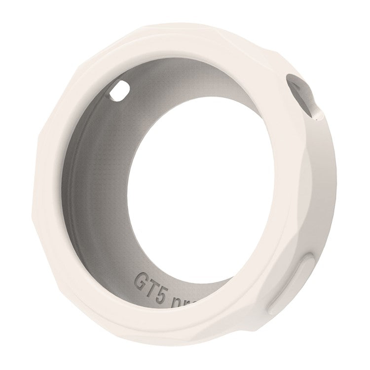 For Huawei Watch GT 5 Pro 42mm Silicone Protective Case Smartwatch Shockproof Cover - Starlight