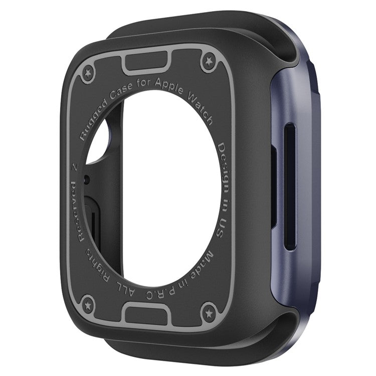 Watch Case Set for Apple Watch Series 10 42mm Hard PC+TPU Watch Frame Cover Combo - Blue