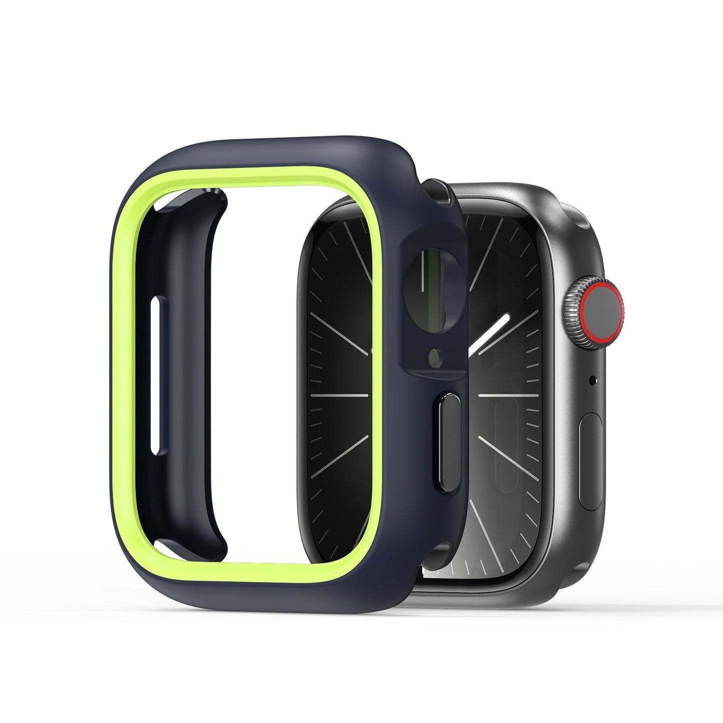For Apple Watch Series 10 46mm Case DUX DUCIS Bamo Series Watch Cover Shockproof Smartwatch Protector - Midnight Green