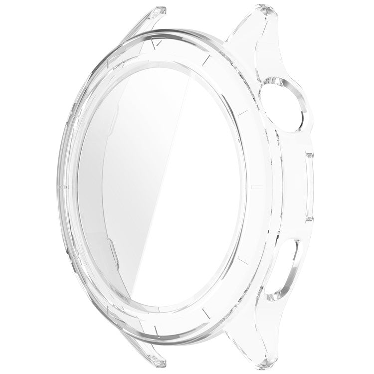 For Xiaomi Watch S4 / S4 eSIM Version Watch Case PC Frame Cover with Tempered Glass Screen Film - Transparent
