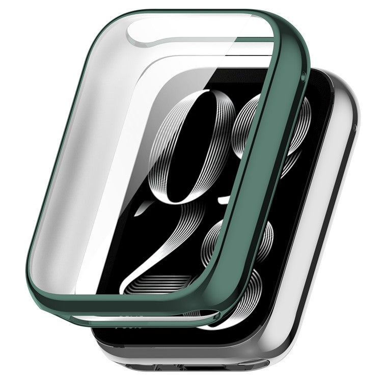 For Xiaomi Smart Band 9 Pro Watch Case Electroplating Full-Wrapped TPU Cover - Green