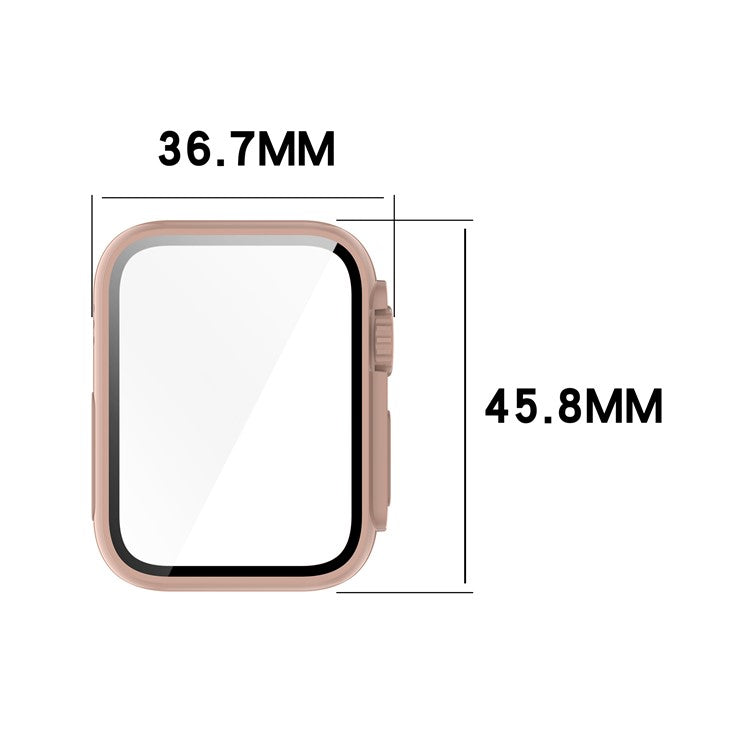 For Xiaomi Smart Band 9 Pro Case Hard PC All-Around Watch Cover with Tempered Glass Film - Dark Blue