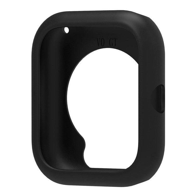For vivo iQOO Watch GT  /  Watch GT Watch Case Soft Silicone Hollow Watch Frame Cover - Black