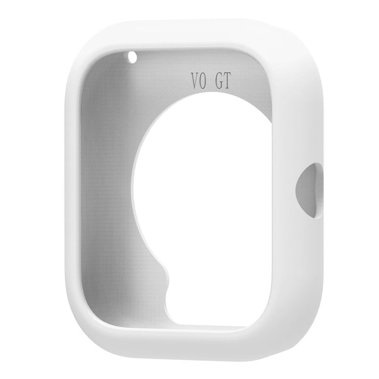 For vivo iQOO Watch GT  /  Watch GT Watch Case Soft Silicone Hollow Watch Frame Cover - White