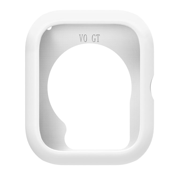 For vivo iQOO Watch GT  /  Watch GT Watch Case Soft Silicone Hollow Watch Frame Cover - White