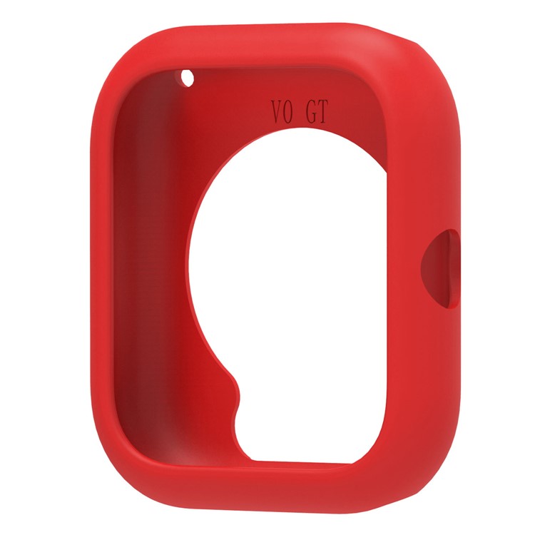 For vivo iQOO Watch GT  /  Watch GT Watch Case Soft Silicone Hollow Watch Frame Cover - Red