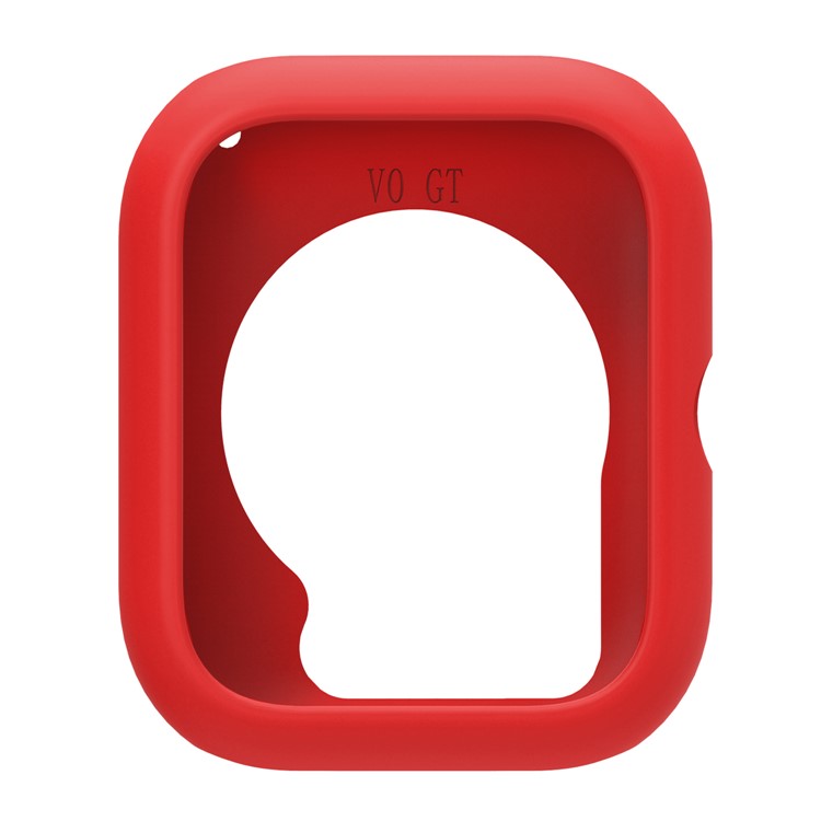 For vivo iQOO Watch GT  /  Watch GT Watch Case Soft Silicone Hollow Watch Frame Cover - Red