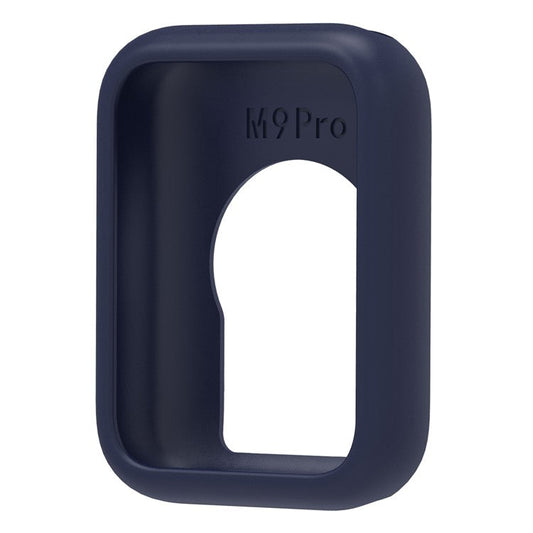 For Xiaomi Smart Band 9 Pro Watch Case Soft Silicone Hollow Watch Frame Cover - Dark Blue