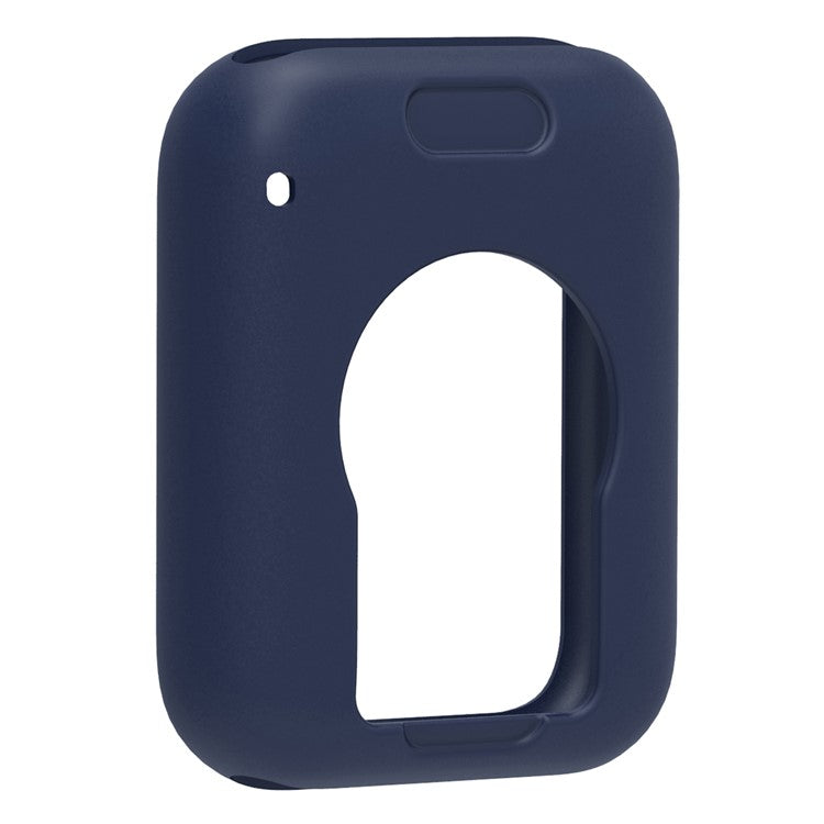 For Xiaomi Smart Band 9 Pro Watch Case Soft Silicone Hollow Watch Frame Cover - Dark Blue
