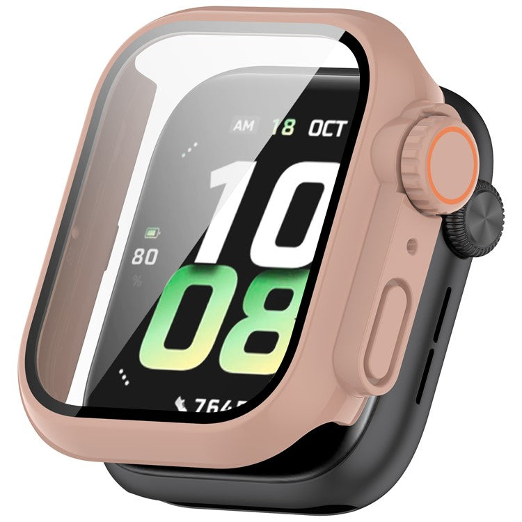 For Honor Watch 5 PC Tempered Glass Integrated Watch Case Full Coverage Protector - Pink