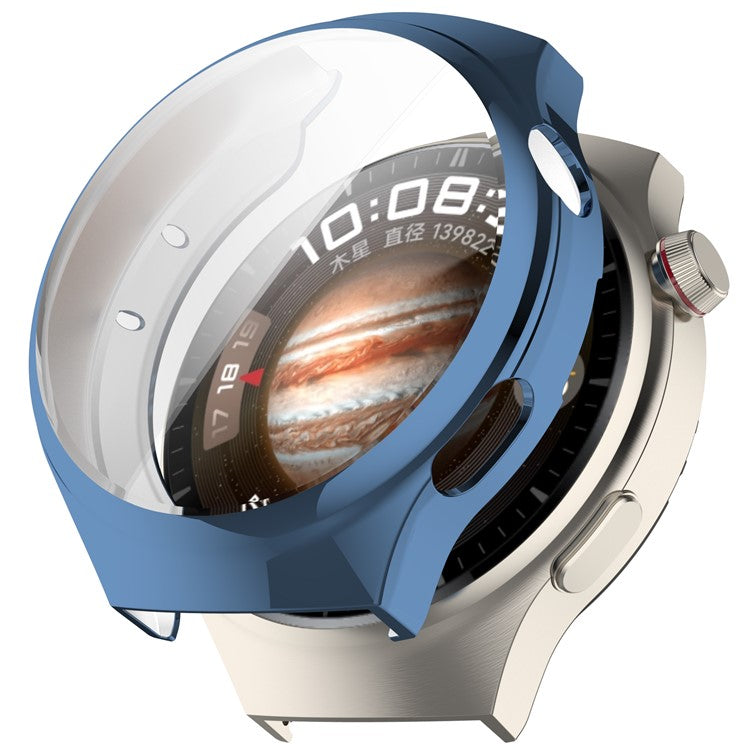 For Huawei Watch 4 Pro TPU Watch Case Full Coverage Protective Cover - Electroplate Blue