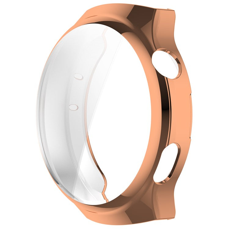 For Huawei Watch 4 Pro TPU Watch Case Full Coverage Protective Cover - Electroplate Rose Gold