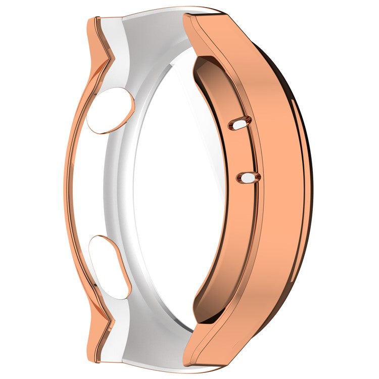 For Huawei Watch 4 Pro TPU Watch Case Full Coverage Protective Cover - Electroplate Rose Gold
