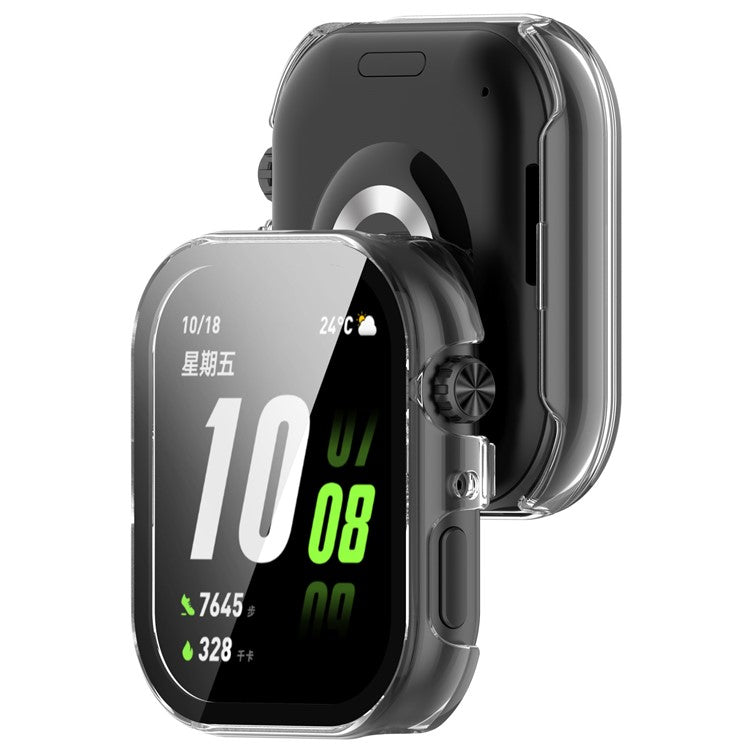 For Honor Choice ROSSINI 2i Watch Case PC Frame Cover with Tempered Glass Screen Film - Transparent