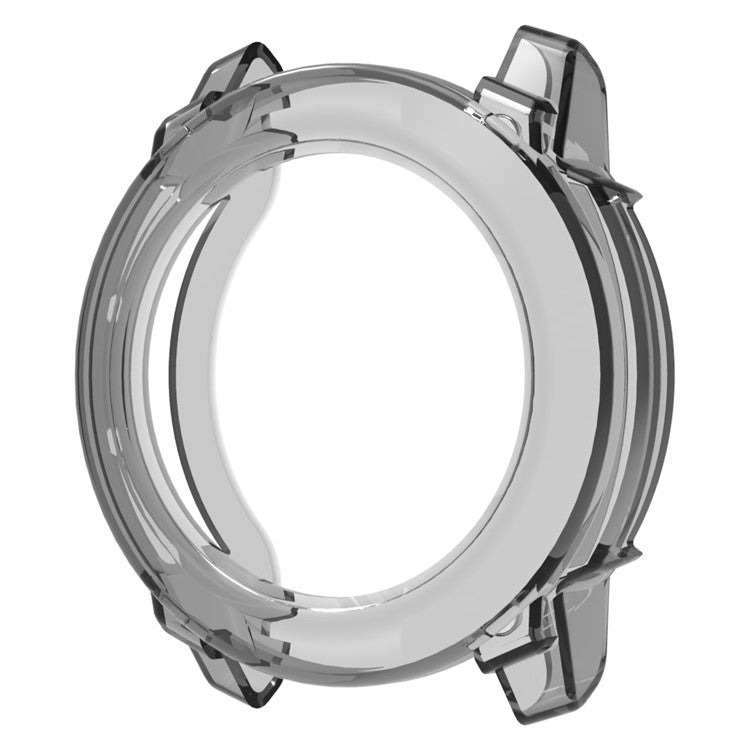 For Garmin Instinct 3 45mm Watch Case Soft TPU Protective Cover - Transparent Black