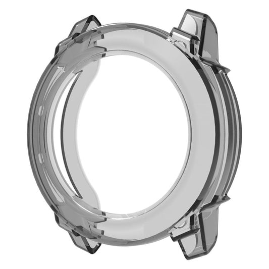 For Garmin Instinct 3 45mm Watch Case Soft TPU Protective Cover - Transparent Black