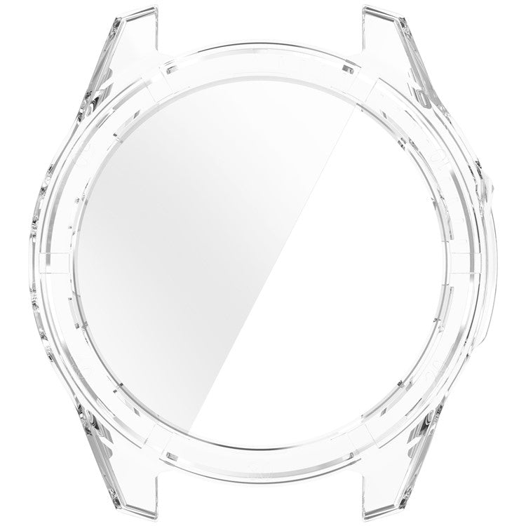 For Garmin Tactix 8 51mm SOLAR Version Watch Case PC Frame with Tempered Glass Screen Film - Transparent