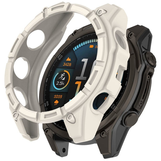 For Garmin Tactix 8 47mm AMOLED Version Soft TPU Watch Case Hollow Shockproof Bumper Frame Cover - Starlight