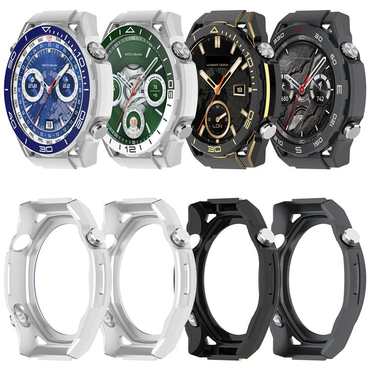 For Huawei Watch GT 5 Pro 46mm Protective Case High End Dropproof PC Watch Frame - Black+Gold
