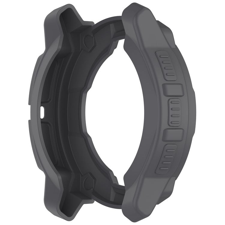 For Garmin Instinct E 45mm Armor Watch Case Shockproof TPU Rugged Protective Cover - Grey