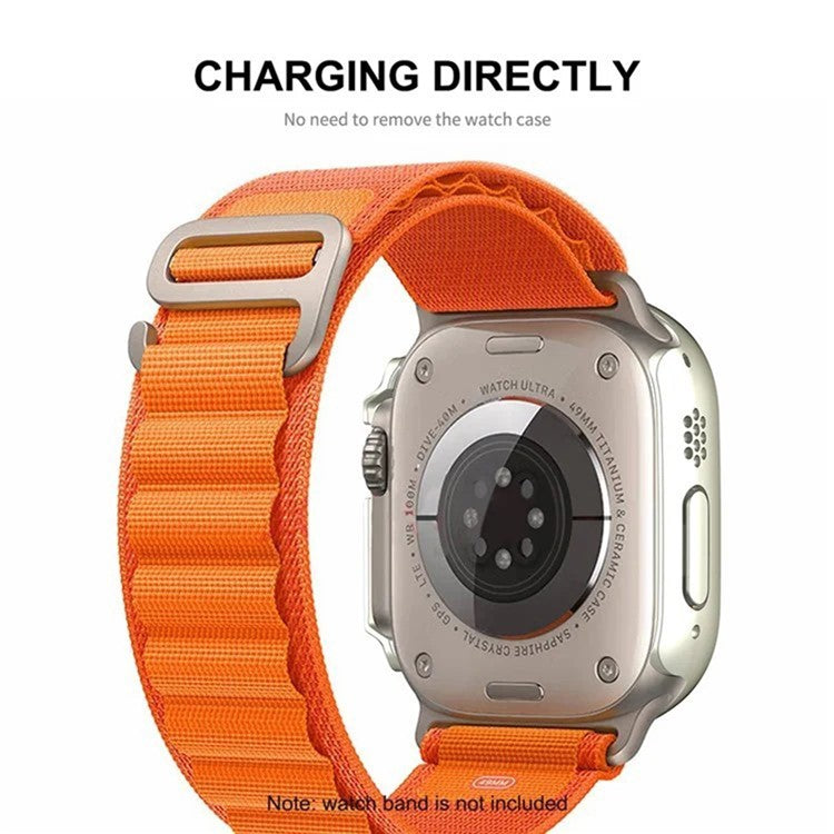 WANLONFENG For Apple Watch Ultra 2  /  Ultra 49mm 2-in-1 Hard PC Frame Waterproof Case with Tempered Glass Screen Protector - White