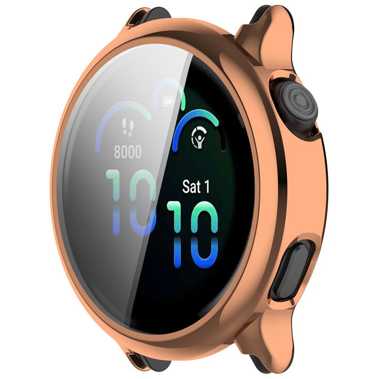 For Garmin Vivoactive 6 Watch Case Full Protection Scratch Resistant TPU Cover - Rose Gold