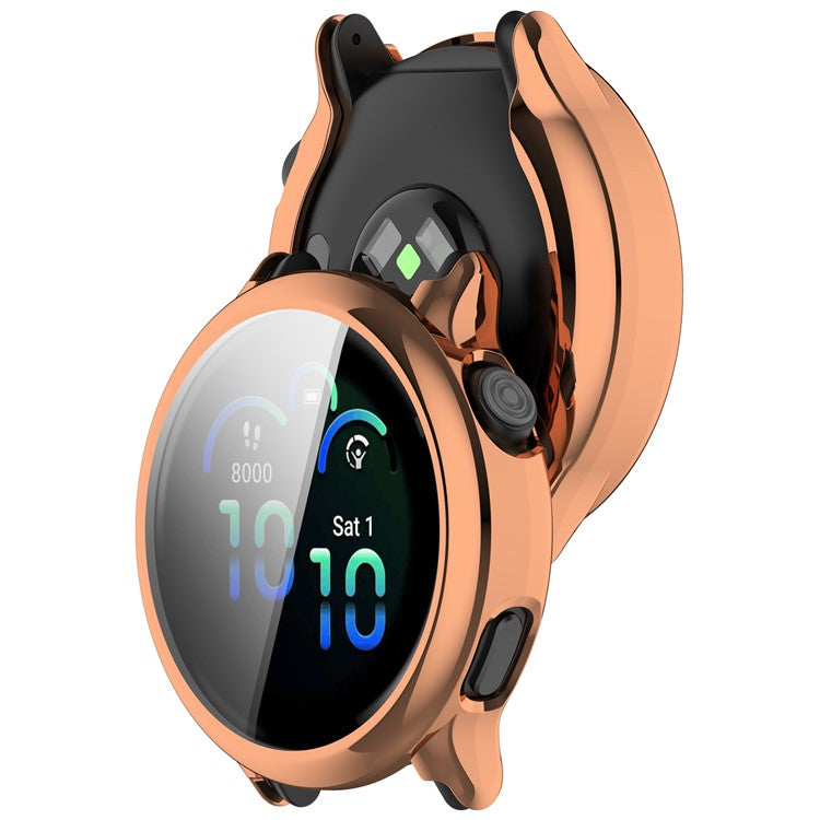 For Garmin Vivoactive 6 Watch Case Full Protection Scratch Resistant TPU Cover - Rose Gold