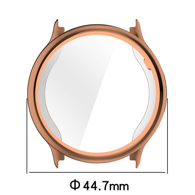 For Garmin Vivoactive 6 Watch Case Full Protection Scratch Resistant TPU Cover - Rose Gold