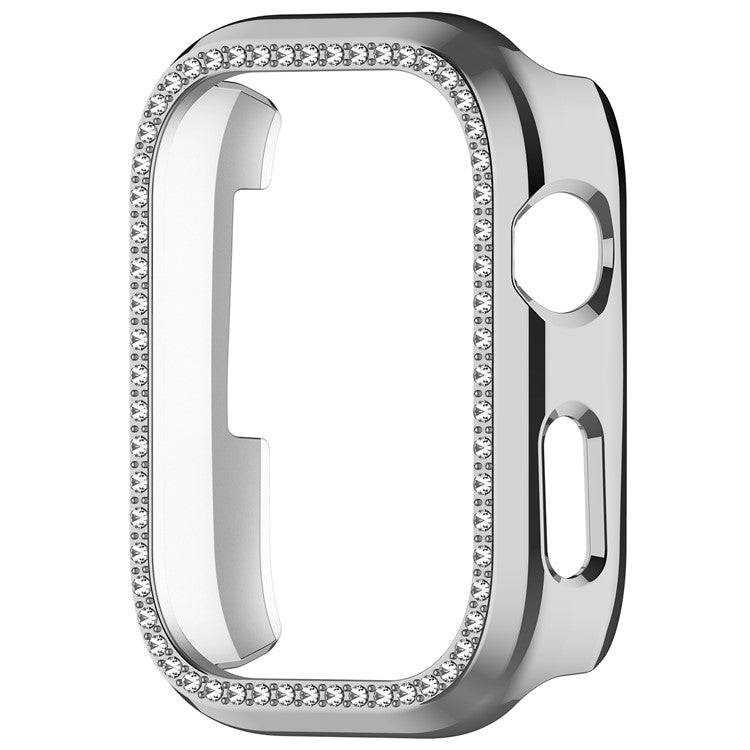 For Huawei Watch D2 Watch Case Rhinestone Decorative Hollow Design Electroplating PC Watch Cover - Silver