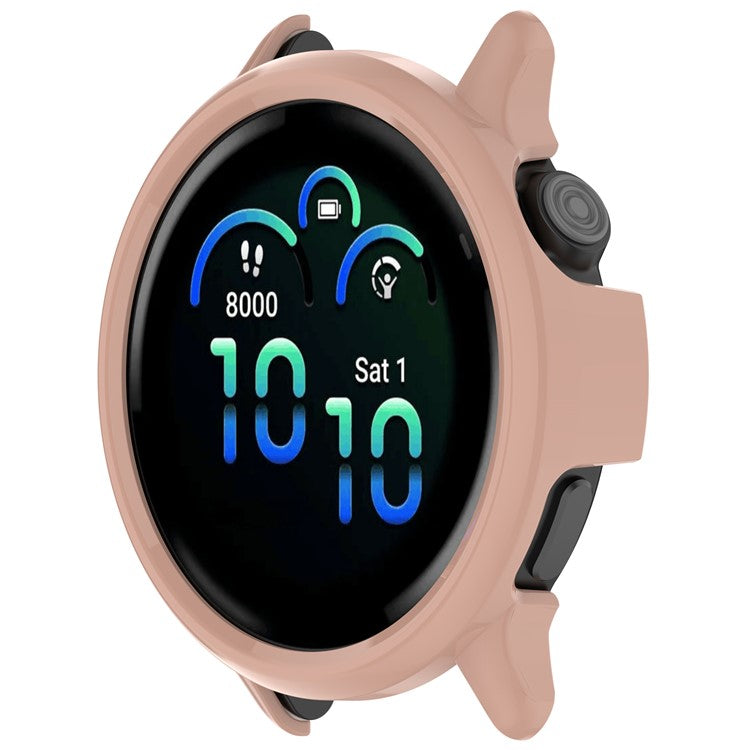 For Garmin Vivoactive 6 Case Half-Wrapped Hollow Hard PC Watch Cover - Pink
