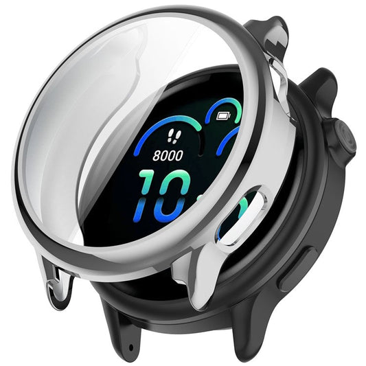 For Garmin Vivoactive 6 Watch Case Full Coverage Flexible TPU Electroplating Cover - Silver