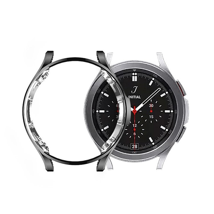 Soft TPU Watch Frame Case Cover Protector for Samsung Galaxy Watch4 40mm - Transparent