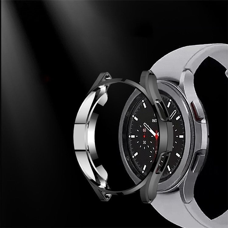 Soft TPU Watch Frame Case Cover Protector for Samsung Galaxy Watch4 40mm - Transparent