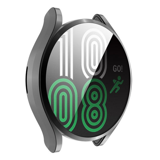 ENKAY HAT PRINCE Electroplated TPU Full Coverage Watch Case Cover for Samsung Galaxy Watch4 44mm - Black