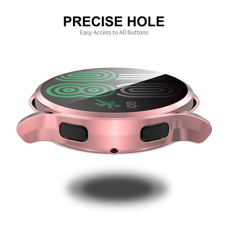 ENKAY HAT PRINCE Electroplated TPU Full Coverage Watch Case Cover for Samsung Galaxy Watch4 44mm - Black