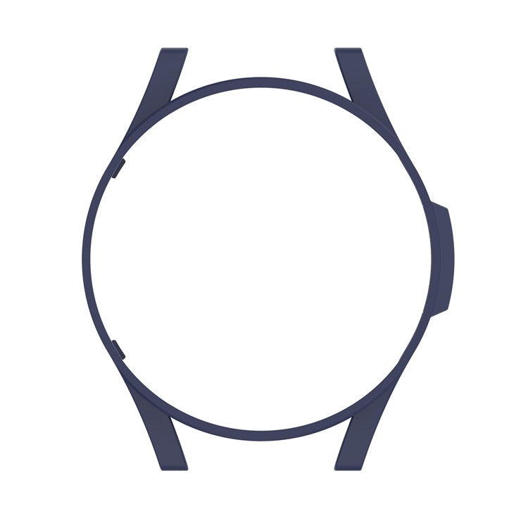 Half Hollowed Watch Cover PC Anti-Scratch Protection Frame Shell for Samsung Galaxy Watch4 Classic 46mm - Midnight Blue