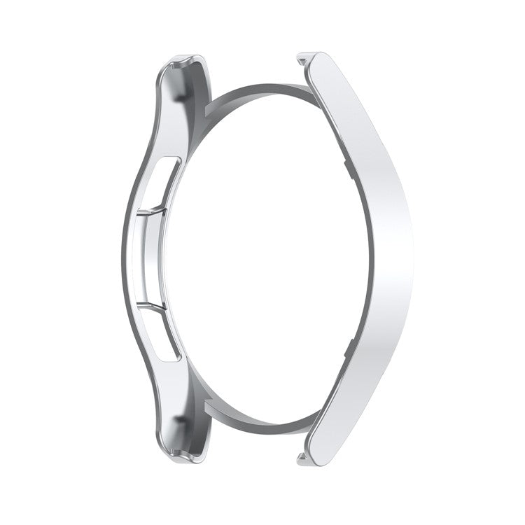 Shockproof Half Watch Protective Cover Film Hollowed PC Watch Frame Case for Samsung Galaxy Watch4 Classic 42mm - Silver