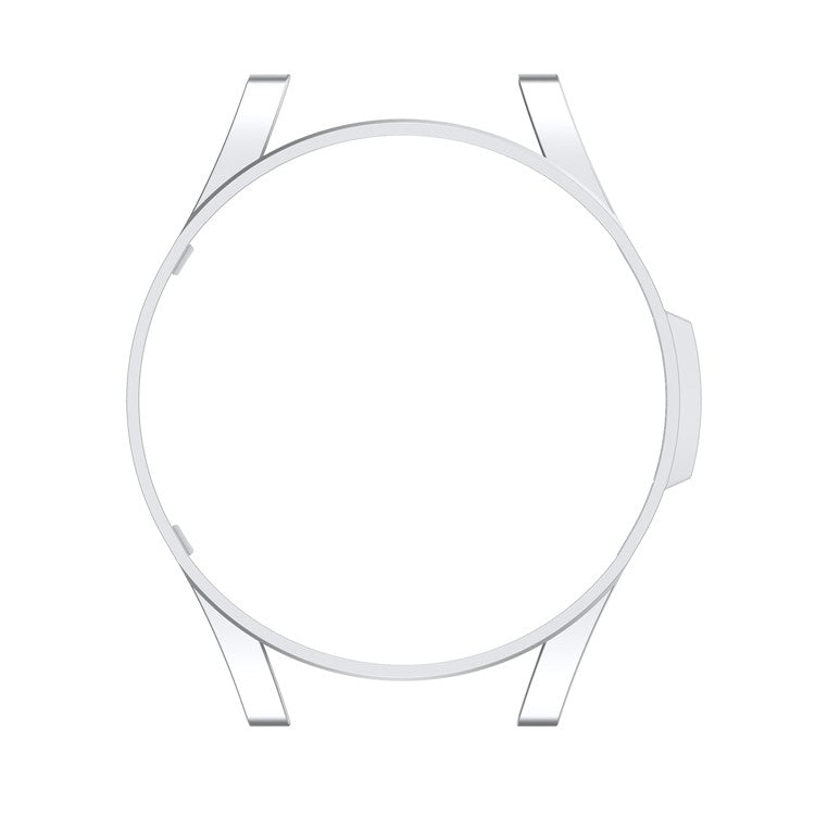 Shockproof Half Watch Protective Cover Film Hollowed PC Watch Frame Case for Samsung Galaxy Watch4 Classic 42mm - Silver