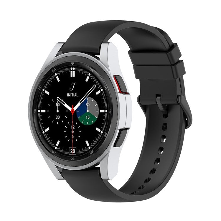 Shockproof Half Watch Protective Cover Film Hollowed PC Watch Frame Case for Samsung Galaxy Watch4 Classic 42mm - Silver