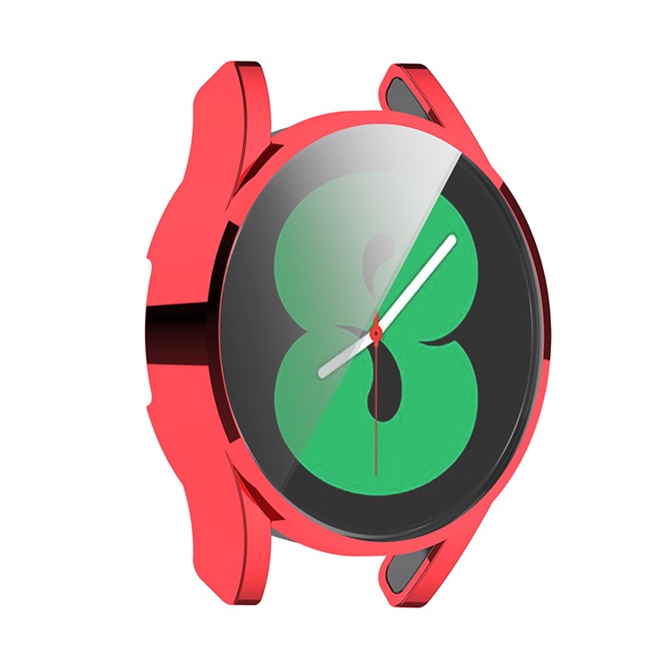 Electroplating TPU Smart Watch Protective Case Protector for Samsung Galaxy Watch4 40mm SM-R860 - Red