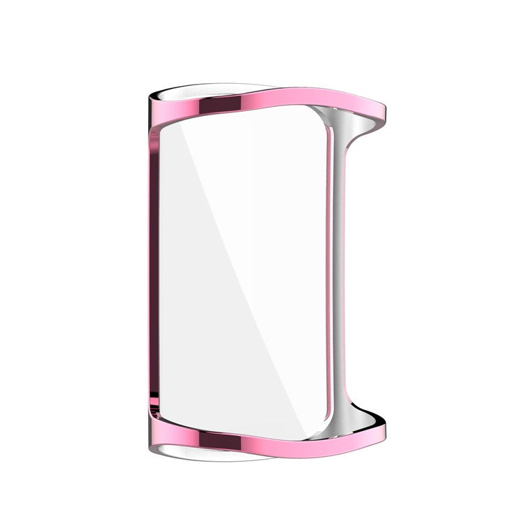 Overall Protective Soft TPU Electroplated Case Ultra-Thin Cover for Fitbit Charge 5 - Pink