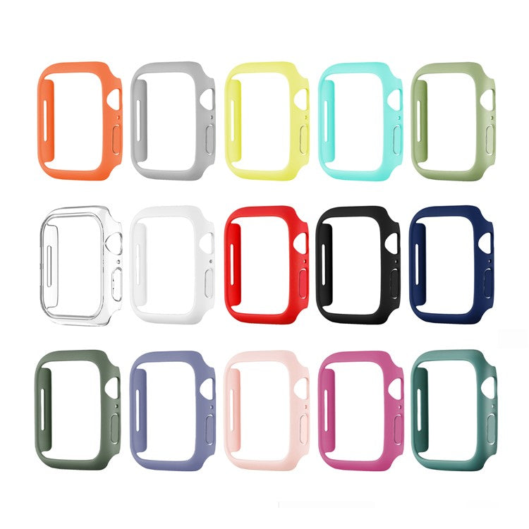 Hard PC Rubberized Watch Case Frame Cover for Apple Watch Series 9 / 8 / 7 41mm - Baby Blue