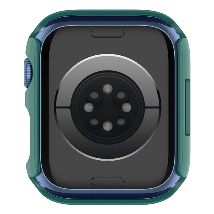 For Apple Watch Series 9 / 8 / 7 41mm 2-in-1 Scratch Resistant Hard PC Case with Tempered Glass Screen Protector - Green