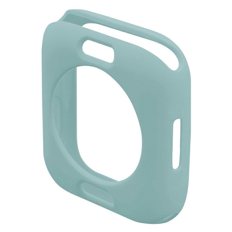 For Apple Watch Series 9 / 8 / 7 41mm Candy Color Soft TPU Smart Watch Case Frame Cover Protector - Dark Green