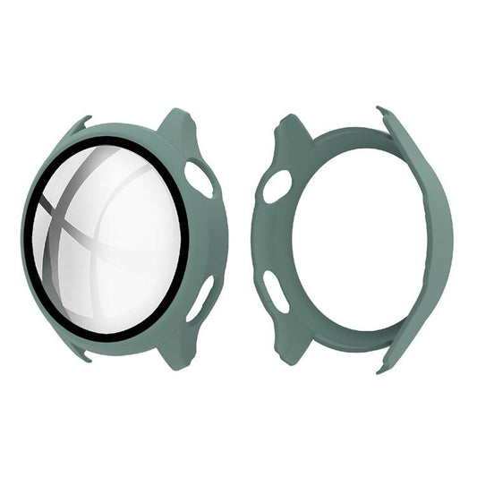 Hard PC Protective Watch Frame Case with HD Anti-Scratch Tempered Glass Screen Protector 46mm for Huawei Watch 3 - Green