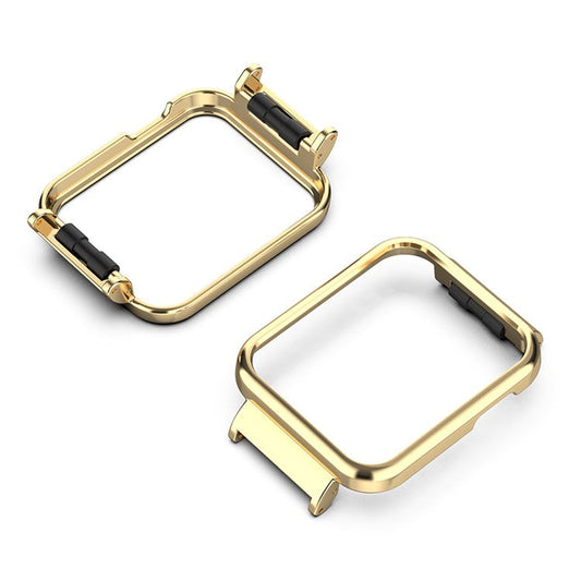Anti-scratch Metal Frame Case Protective Shell for Xiaomi Mi Watch Lite / Redmi Watch 1 - Gold