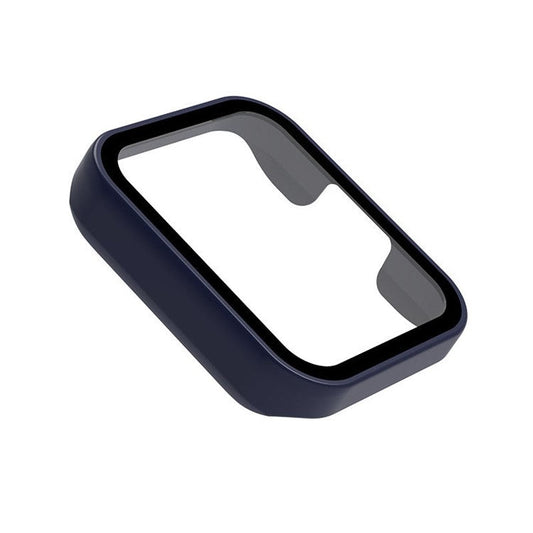 Anti-Scratch Matte PC All-Around Protective Case with Tempered Glass Screen Protector for Xiaomi Redmi Watch 2 - Blue